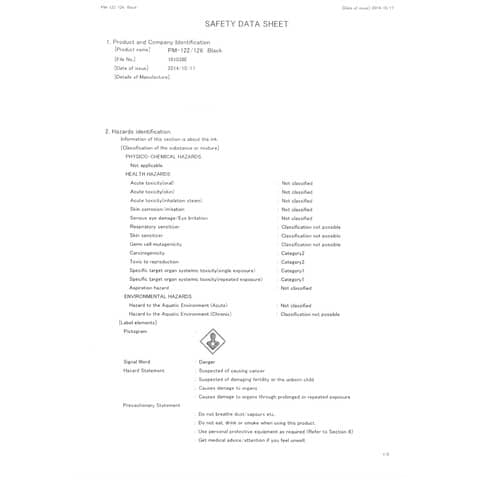 Marcatore speciale PROCKEY punta a scalpello 1-5,7 mm NERO M 126 N